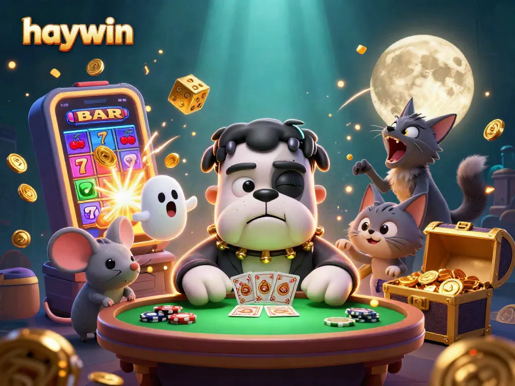 Engage with haywin's thrilling casino experience, where unique characters showcase exciting gaming action.