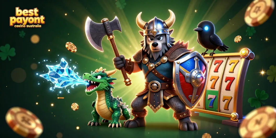 Experience the thrill of the best payout casino Australia with animated slots and vibrant casino elements.