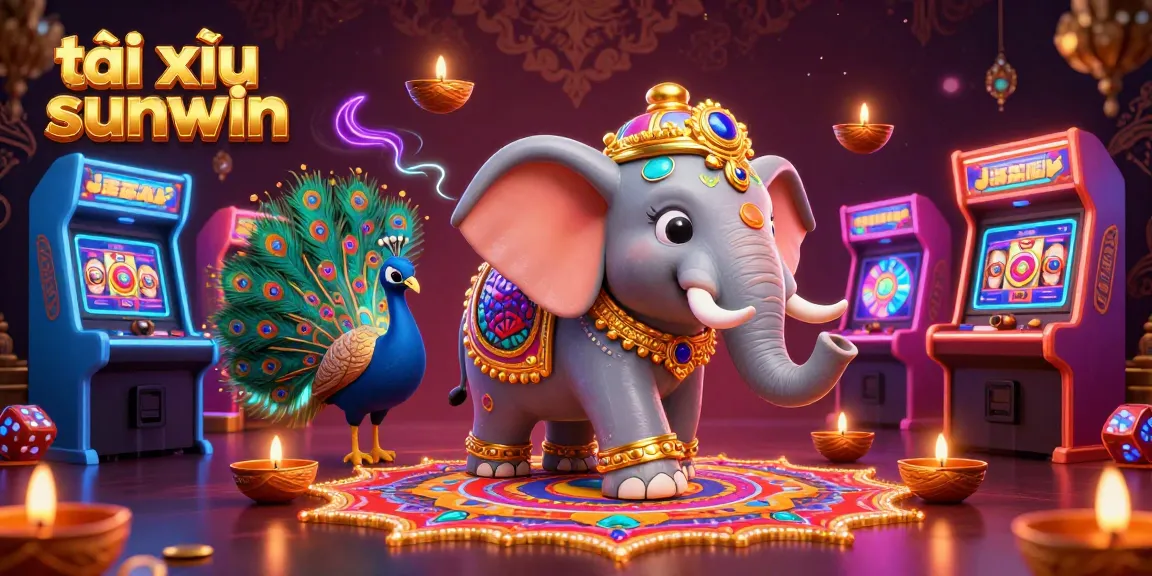 Experience the excitement of tài xỉu sunwin with vibrant game elements and stunning characters in a dynamic casino scene.