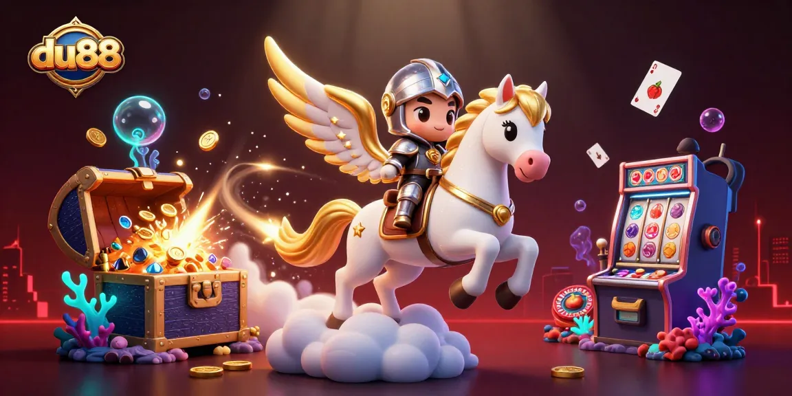 Experience thrilling wins with du88's enchanting 3D casino adventure, featuring vibrant game elements.