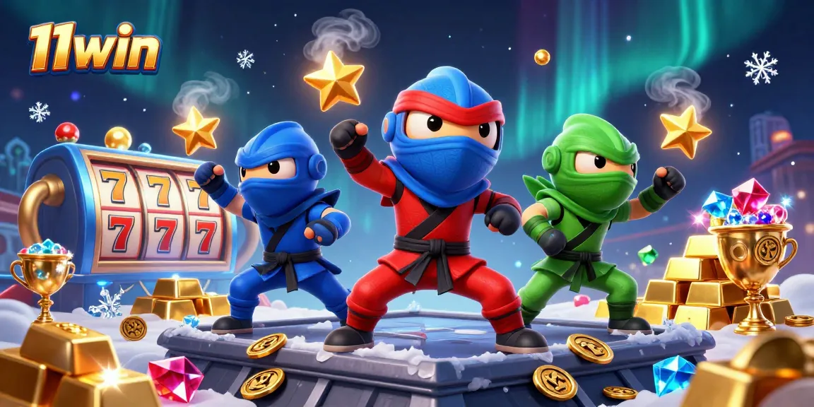 Engage with 11win's thrilling casino action featuring ninja chameleons and treasure-rich elements.