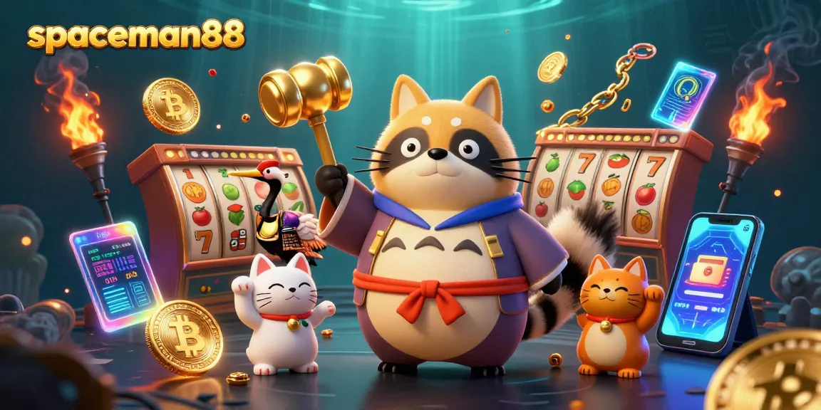 Spin and win with spaceman88's thrilling slot adventure featuring colorful casino elements.